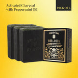 Activated Charcoal with Peppermint Oil Pack of 3