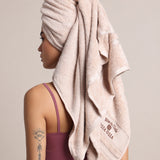 Pearl Dust Ivory Bamboo Silk Towel