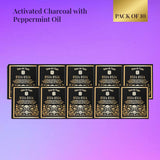 Activated Charcoal with Peppermint Oil Pack of 10