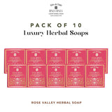 Rose Valley Pack of 10 Herbal Soaps